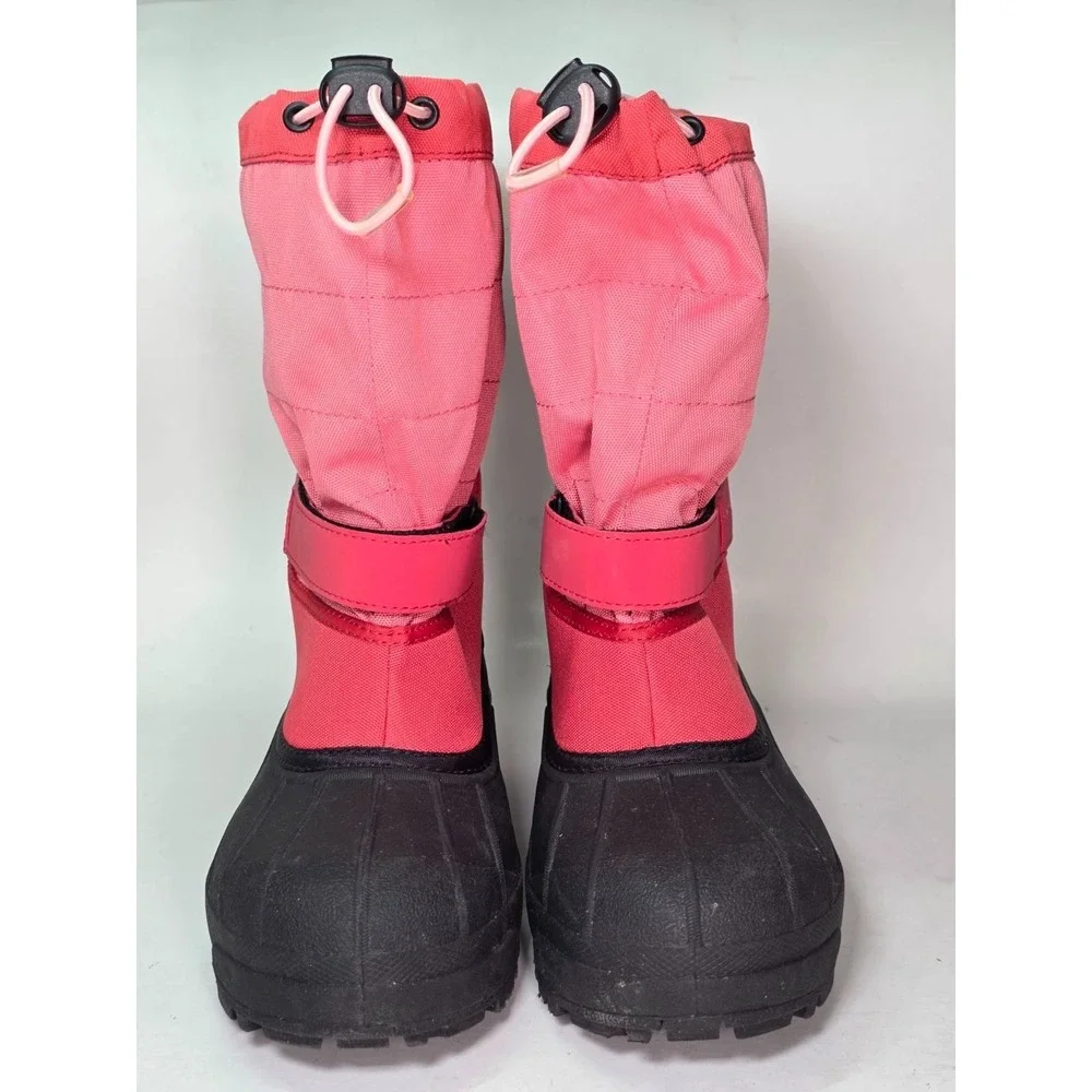 Columbia Powderbug Women's Boots Size 6 EU 38 Pink Black Rain Outdoor Snow Shoes